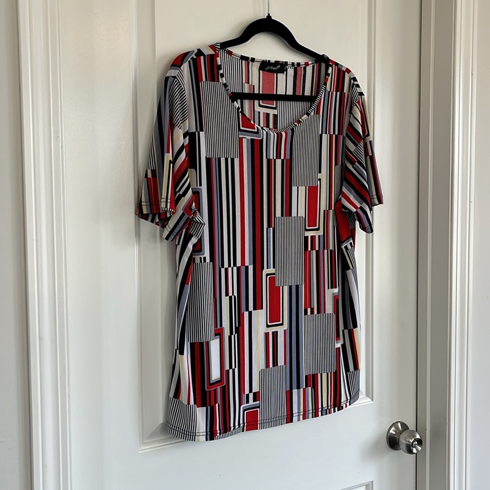 Fiori colour block t-shirt size xl - Picture 2 of 4